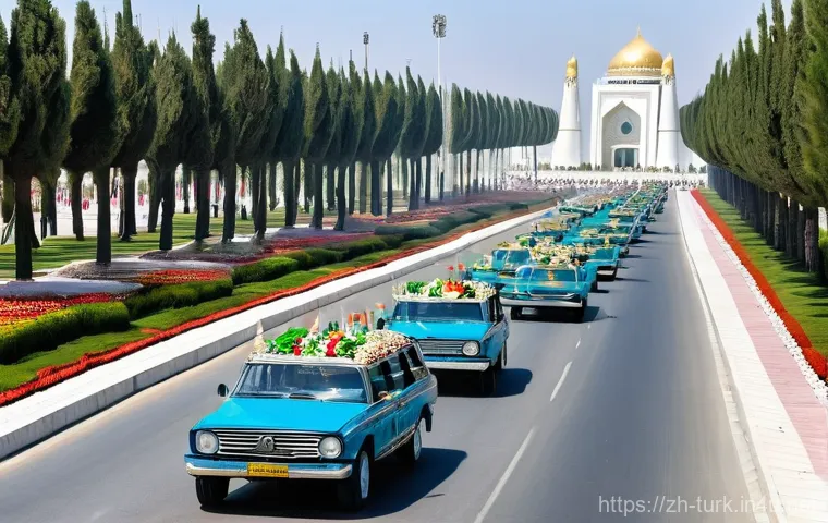 투르크메니스탄 독립기념일 - Prompt 1: Turkmenistan Independence Day Grand Parade** 투르크메니스탄 독립기념일 - Prompt 1: Turkmenistan Independence Day Grand Parade**